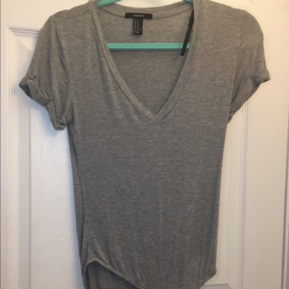 Gray bodysuit